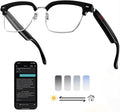 AI Smart Glasses, 164 Language Translation Glasses, Bluetooth Glasses with Speakers for Music and Calls, Photochromic Lenses, 170Mah Battery for Men Women, Travel, Work and Sports