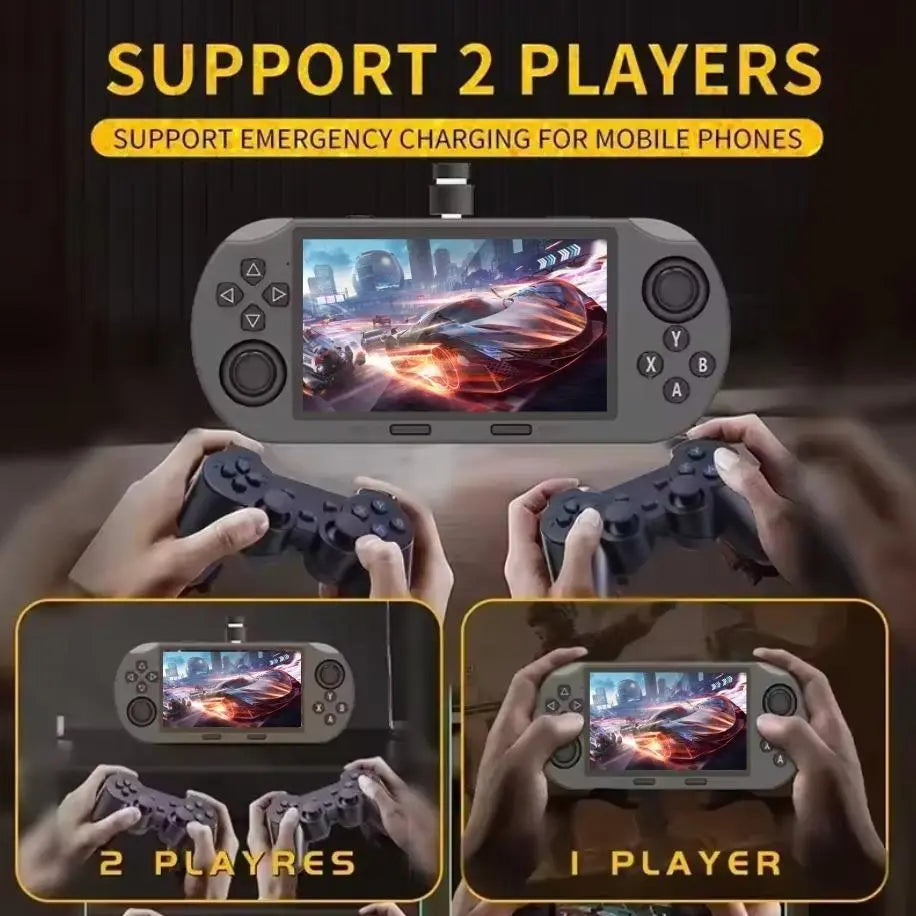 LASTEND SF3000 Portable Retro Handheld Game Console, 4.5" IPS Display Mobile Gaming Set, 3000Mah Battery, 16GB TF Card, Compact Gadget for Father'S Day Gifts, Mens Gifts