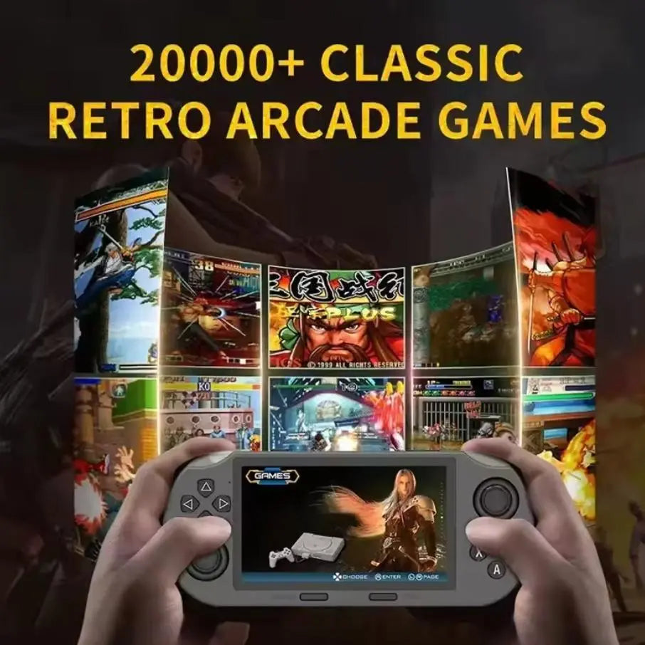 LASTEND SF3000 Portable Retro Handheld Game Console, 4.5" IPS Display Mobile Gaming Set, 3000Mah Battery, 16GB TF Card, Compact Gadget for Father'S Day Gifts, Mens Gifts