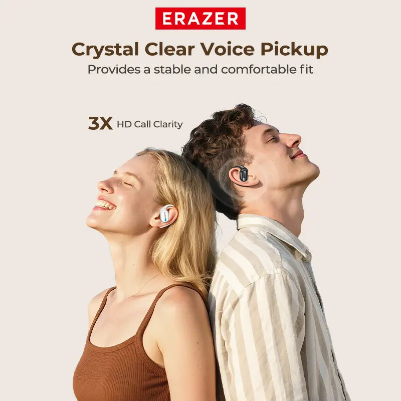 ERAZER XP18 Powerbank Earbuds,Can Charge Phones,Wireless Bluetooth Headphones, Bluetooth 6.0, OWS Earphones , Sports Headphones, High Sound Quality Headphone, Daily Waterproof Wear Comfortable for Daily Calls Compatible with Android/Ios